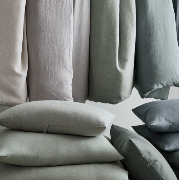 ❤️BUY 2 GET 1 FREE  West Elm European Flax Linen Duvet Cover, King - Picture 5 of 13